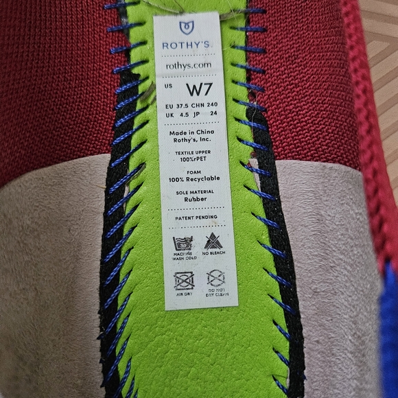 Rothy's Bright Red The Flat Round Toe Business Casual Recycled Sustainable Chic - Picture 11 of 12